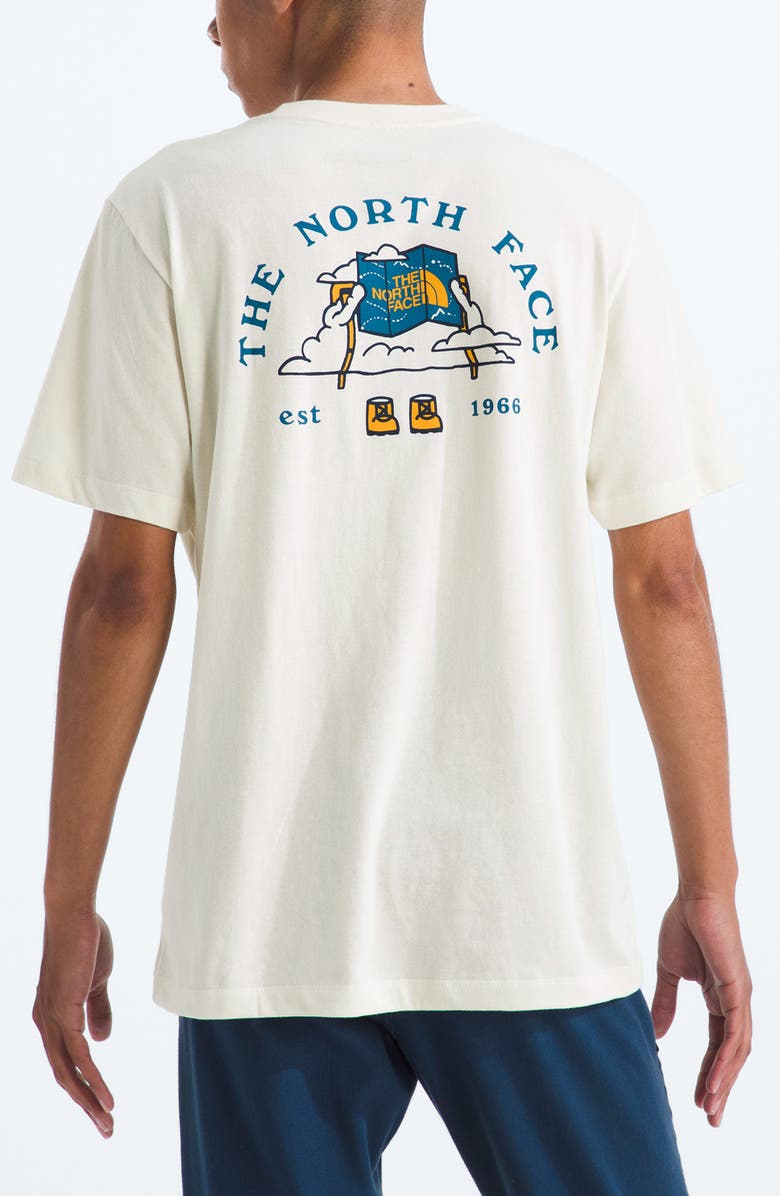 The North Face Evolution Sky Cloud Graphic T-Shirt, Alternate, color, White Dune