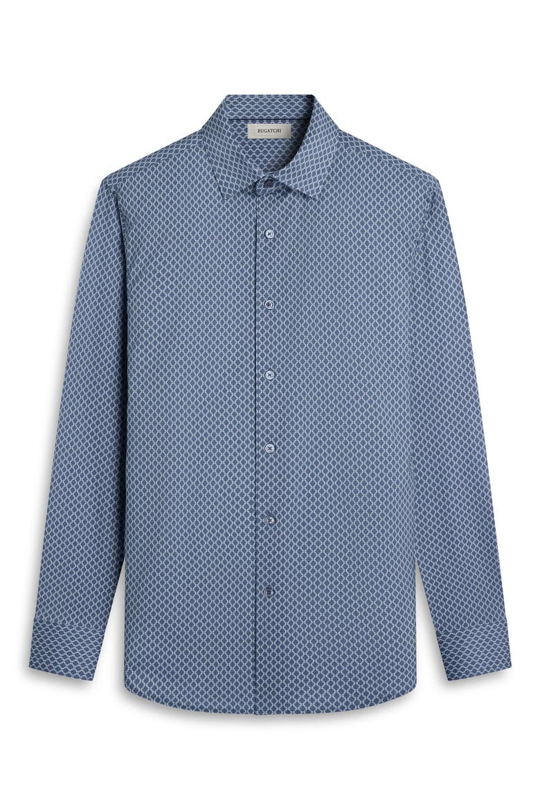 Jules OoohCotton® Geo Print Button-Up Shirt, Alternate, color, TEAL