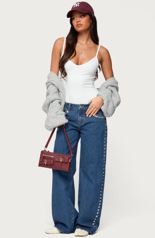 Edikted Teaghan Camisole Bodysuit In White