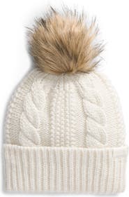 The North Face Oh Mega Faux Fur Pom Beanie