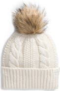 The North Face Oh Mega Faux Fur Pom Beanie