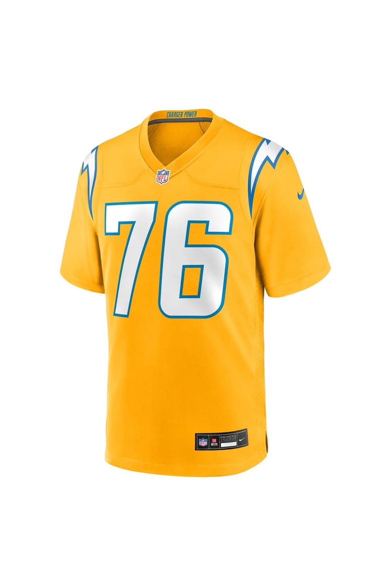 Men's Nike Joe Alt Gold Los Angeles Chargers Alternate Charger Power Game Player Jersey, Alternate, color, Gold