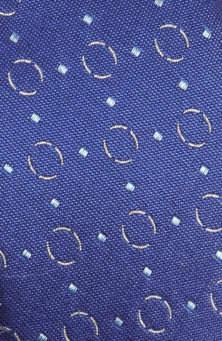 BOSS Geometric Pattern Silk Tie, Alternate, color, Bt Bu