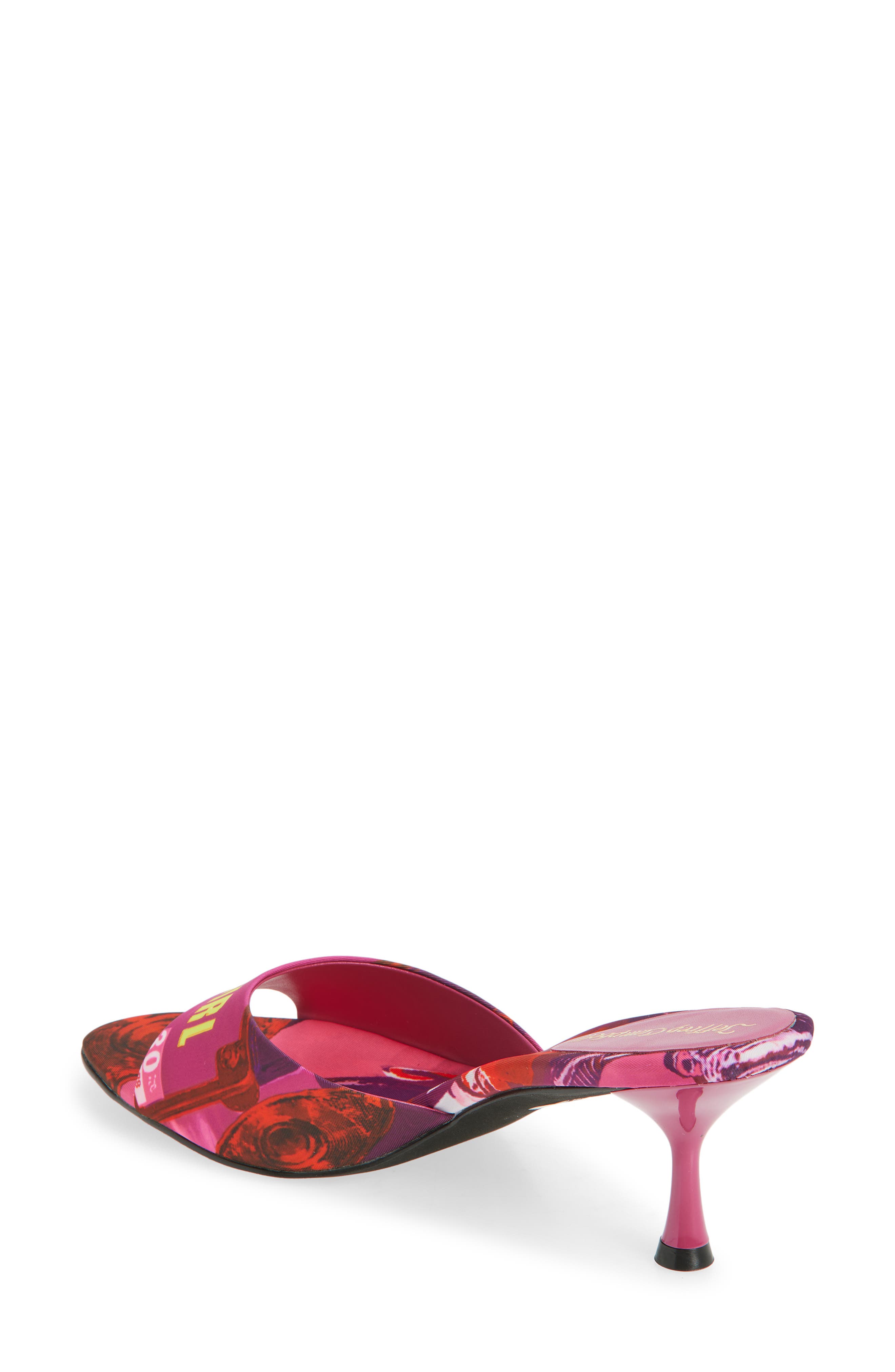 Jeffrey Campbell Spy-Kid Slide Sandal, Alternate, color, Fuchsia Bad Girl Combo
