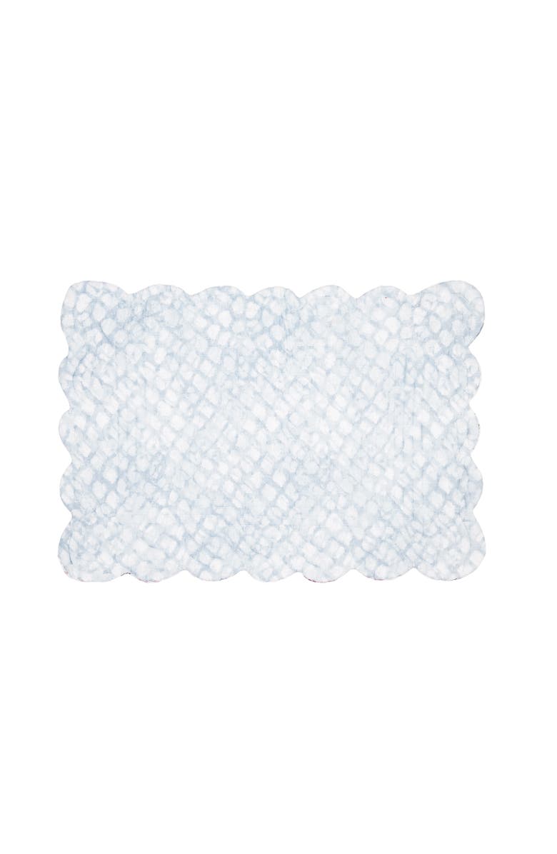 C&F Home Nori Coral Placemats, Set of 6, Alternate, color, Blue