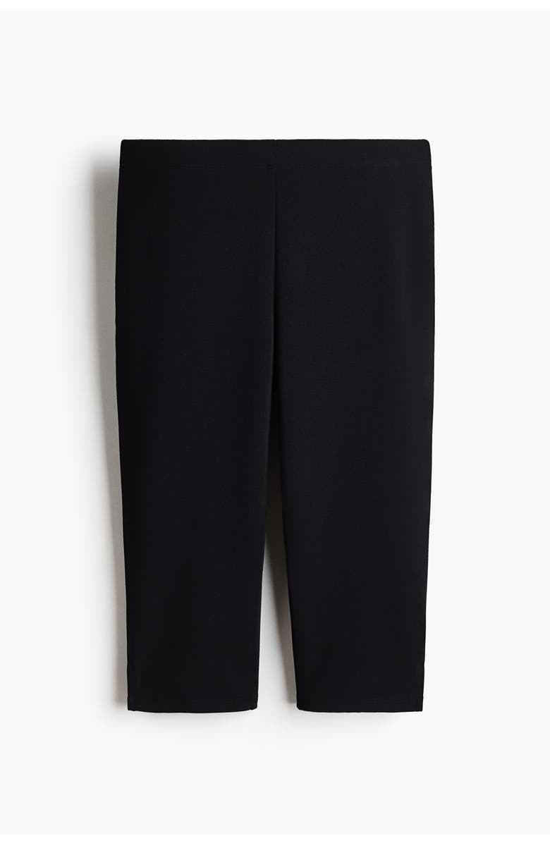 H&M Ponte Di Roma Capri Trousers, Main, color, Black