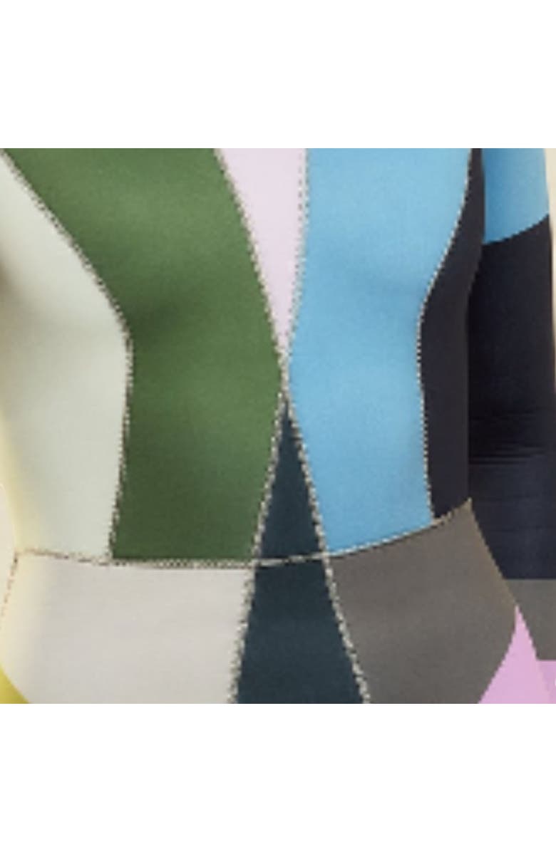 Cynthia Rowley Colorblock Wetsuit, Alternate, color, Dark Multi