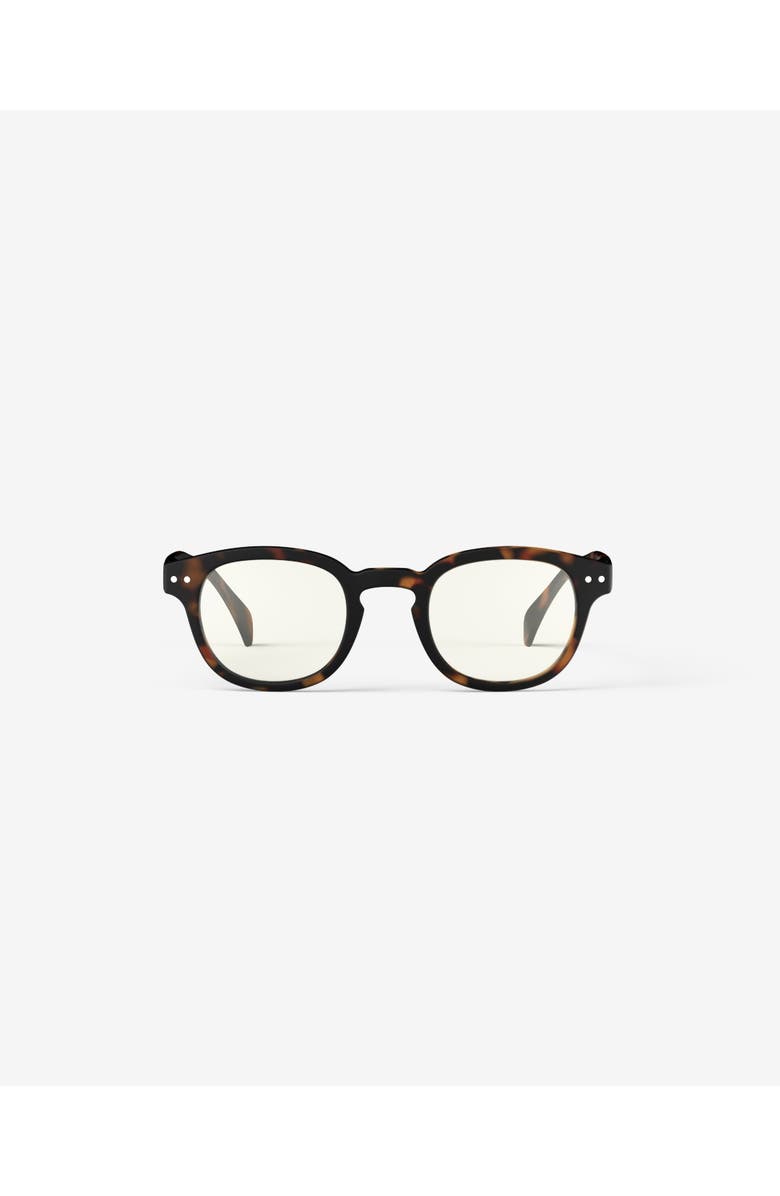 IZIPIZI #C 49mm Square Screen Glasses, Main, color, Tortoise