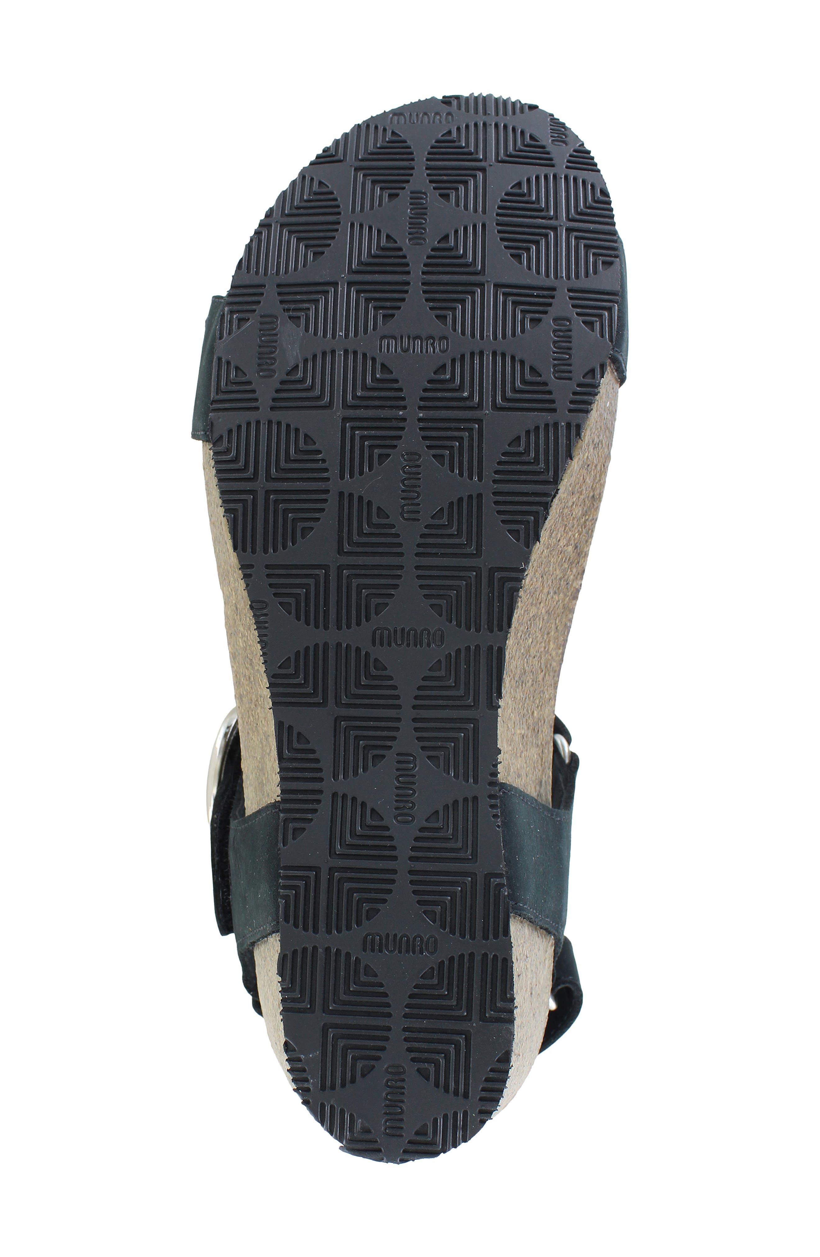 Munro Sintra Wedge Sandal, Alternate, color, Black Nubuck