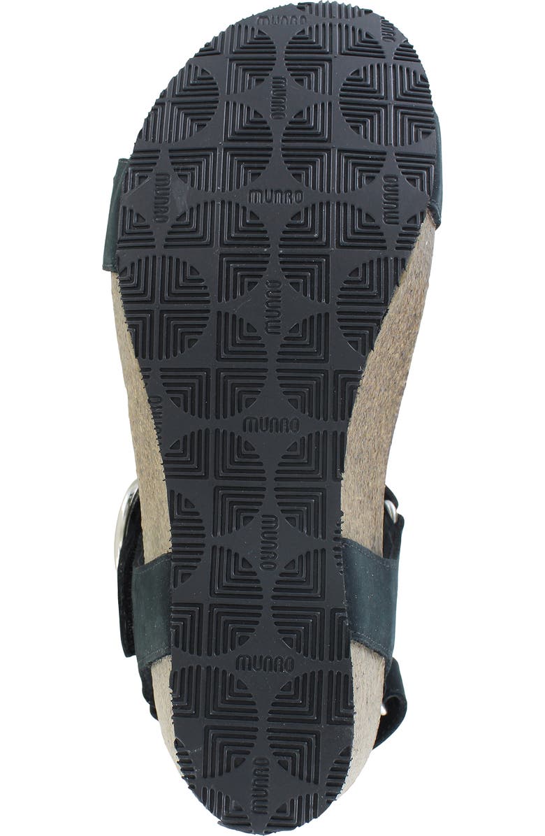 Munro Sintra Wedge Sandal, Alternate, color, Black Nubuck