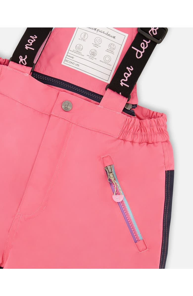 Deux par Deux Girl Two-Piece Play Snowsuit with Jacket and Solid Pant, Alternate, color, Candy Pink