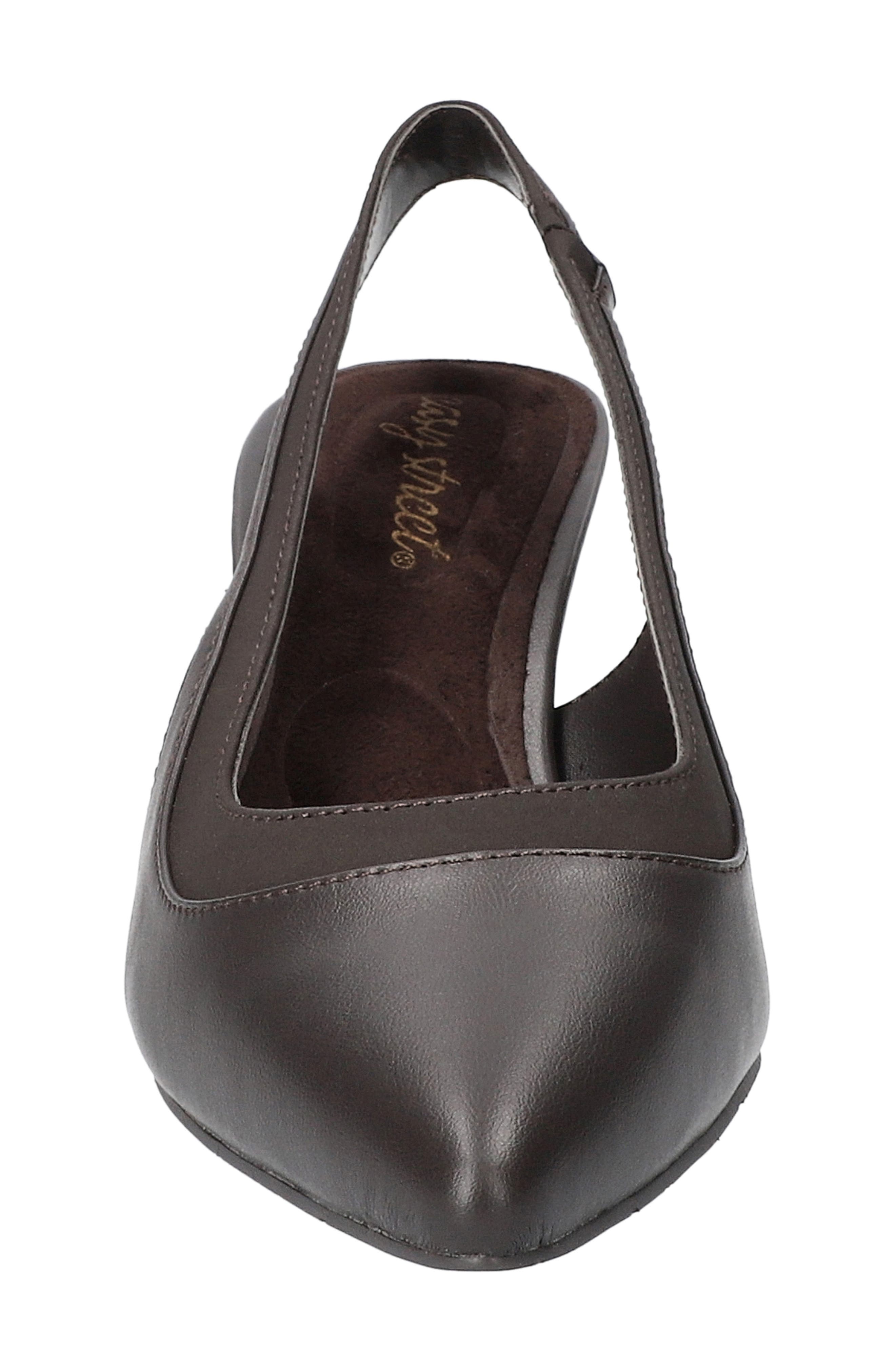 EASY STREET Dessa Slingback Pointed Toe Pump, Alternate, color, Brown