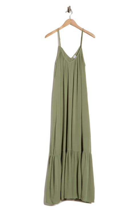 Ruffle Hem Gauze Maxi Slipdress (Plus)