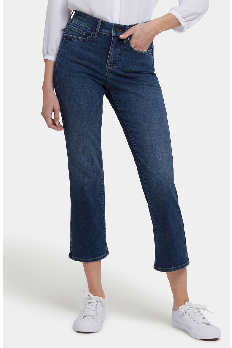 Ellison High Waist Ankle Straight Leg Jeans, Main, color, BLUESIDE