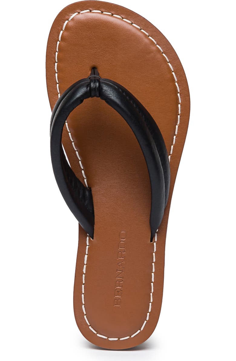 BERNARDO STUDIO Tilly Leather Flip-Flop Sandal, Alternate, color,