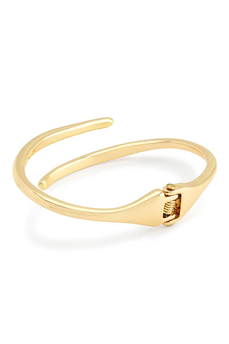 Hinged Bypass Bracelet, Alternate, color, GOLD