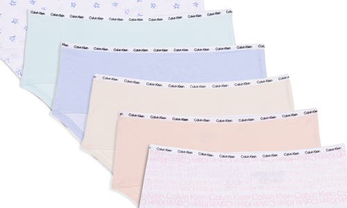 Shop Calvin Klein Kids' 6-pack Hipster Briefs In Sketch Ck Stars