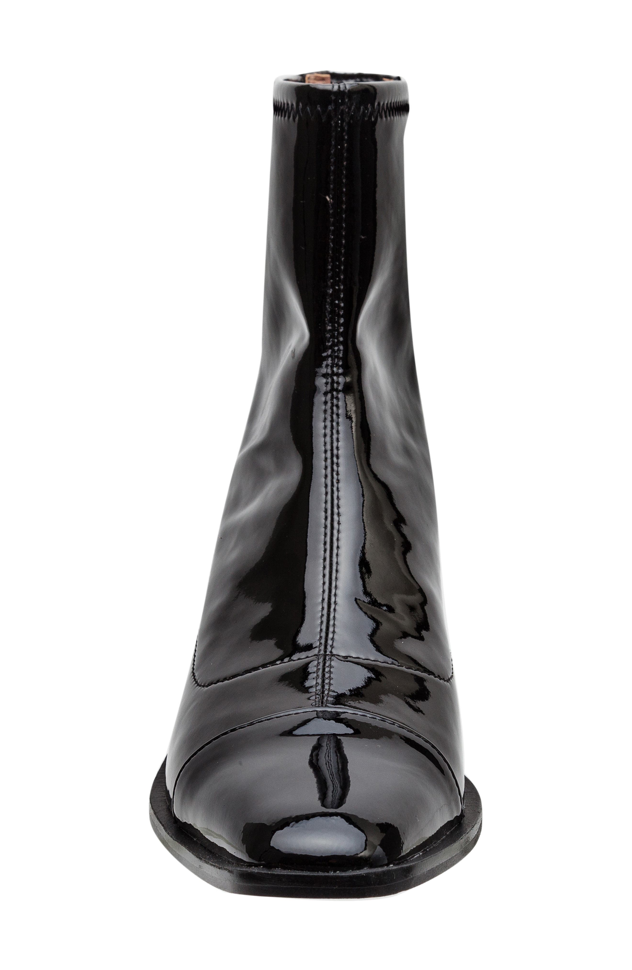 Linea Paolo Venata Block Heel Bootie, Alternate, color, Black