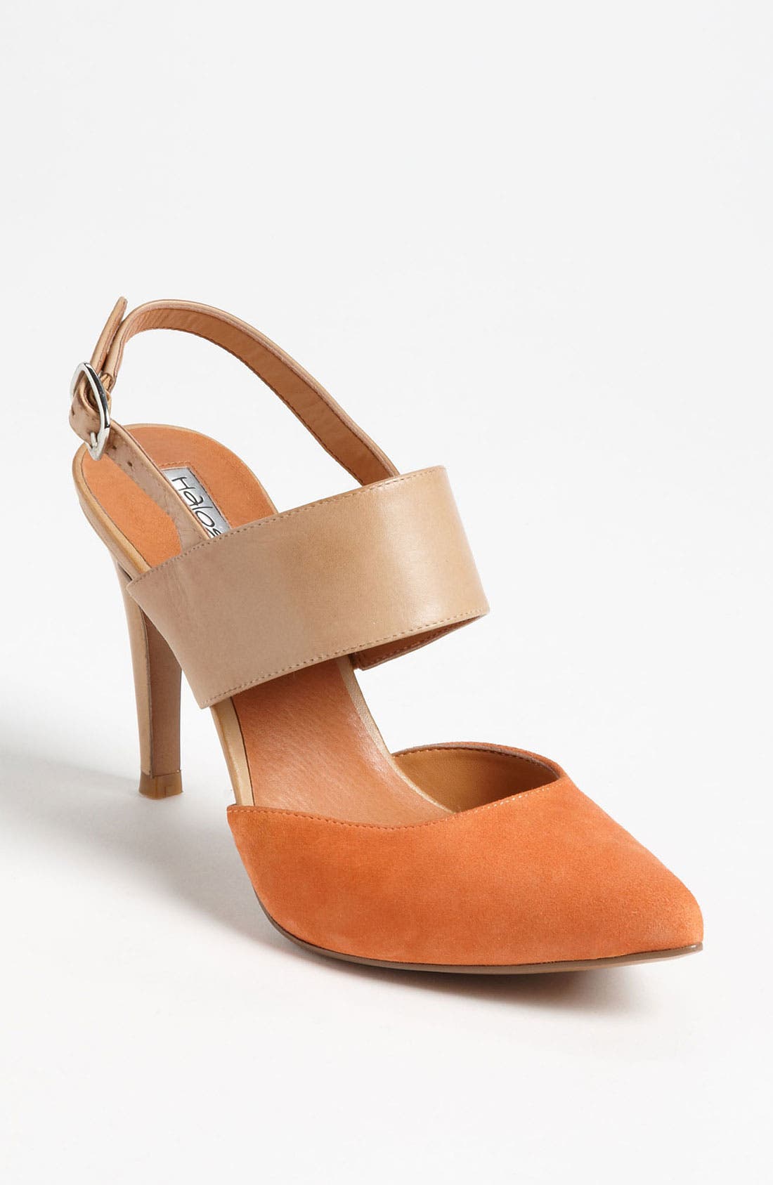 'Marissa' Pump, Main, color, ORANGE/ TAN