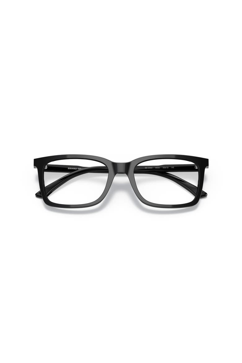 55mm Square optical glasses, Alternate, color, Black