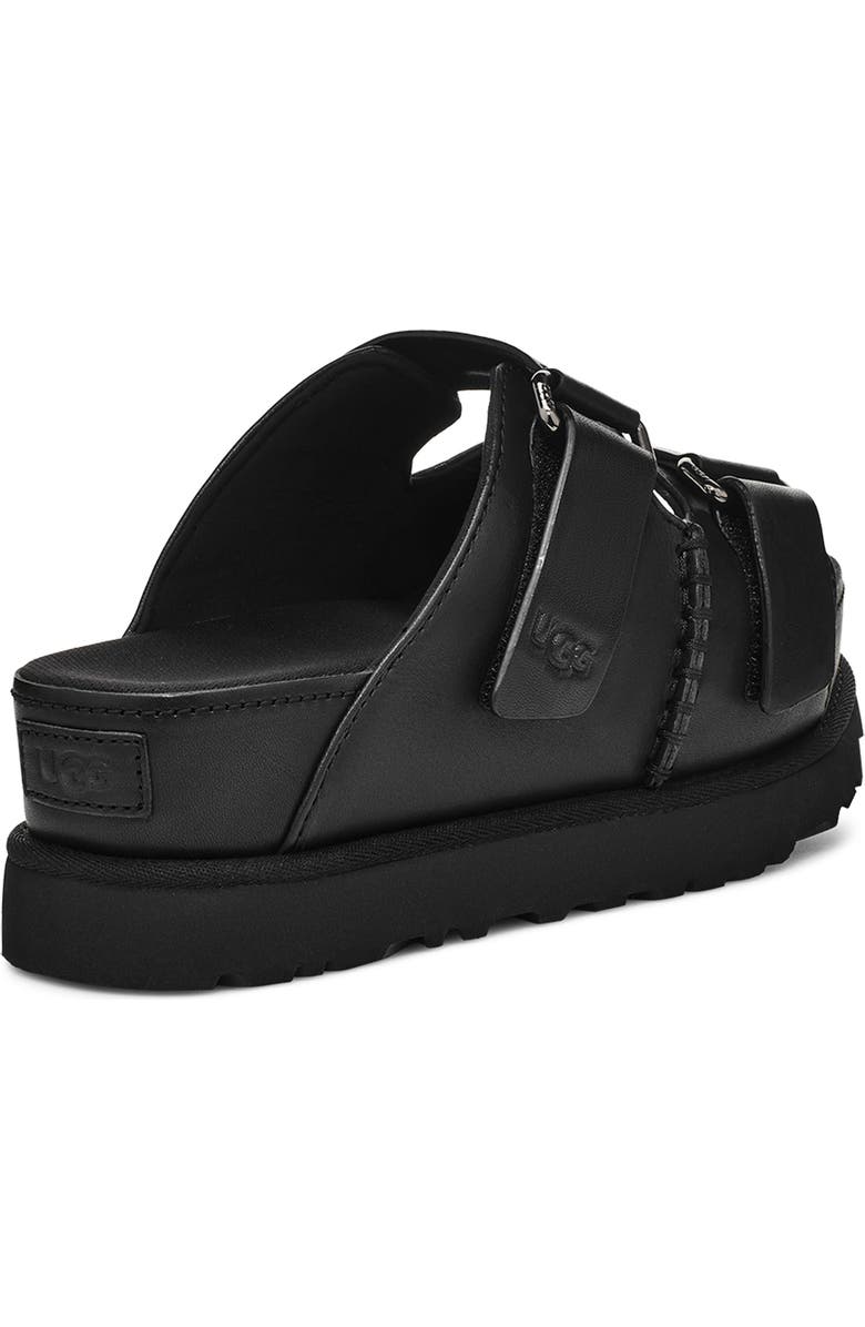 UGG<sup>®</sup> Goldenstar Platform Slide Sandal, Alternate, color, Blk