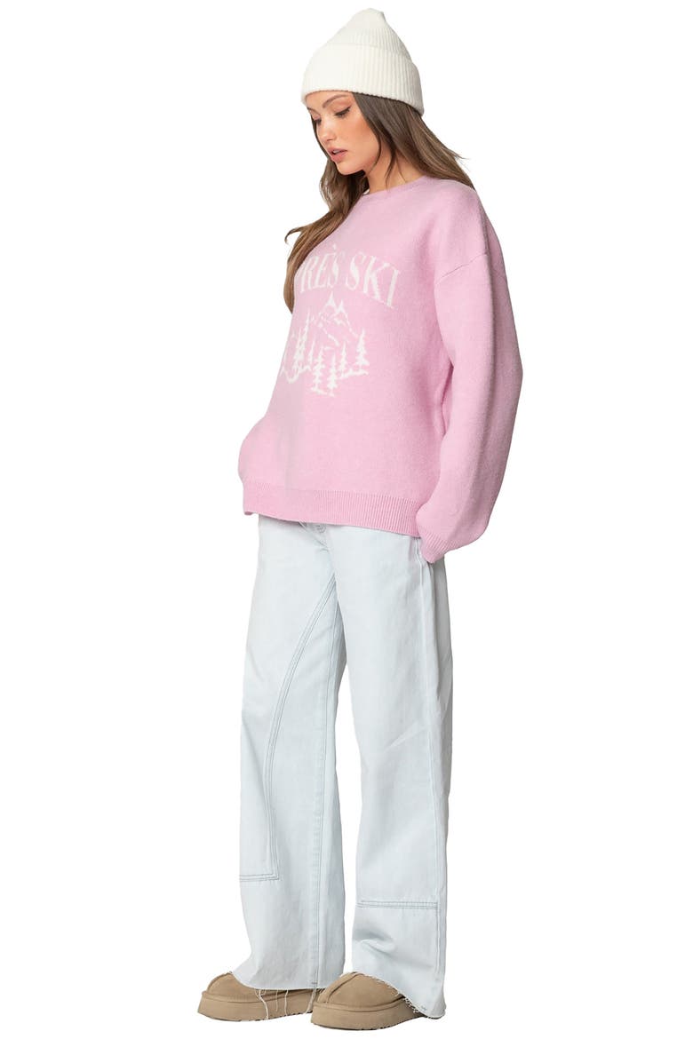 Après Ski Oversize Sweater, Alternate, color, PINK