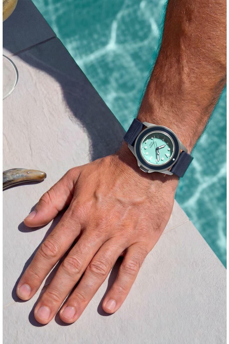 Swimming Pool Diving Watch, 41.5mm, Alternate, color, AQUAMARINA