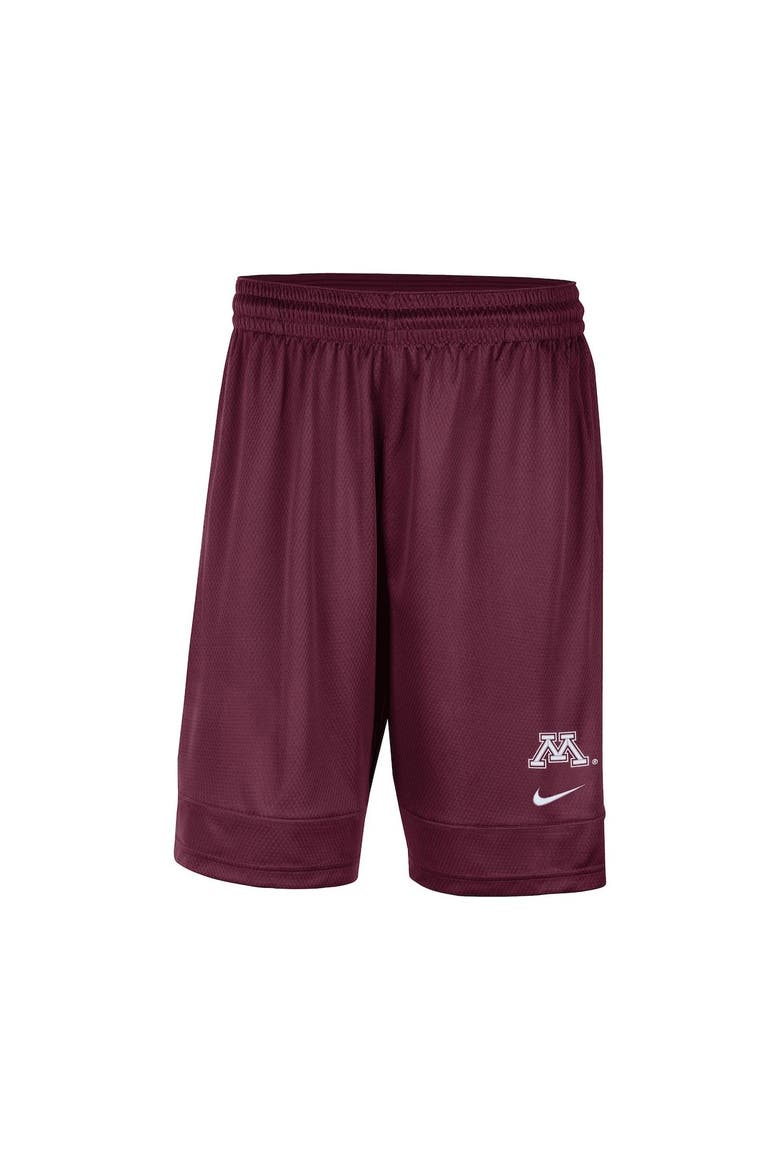 Men's Nike Maroon Minnesota Golden Gophers Fast Break Team Performance Shorts, Alternate, color, Maroon