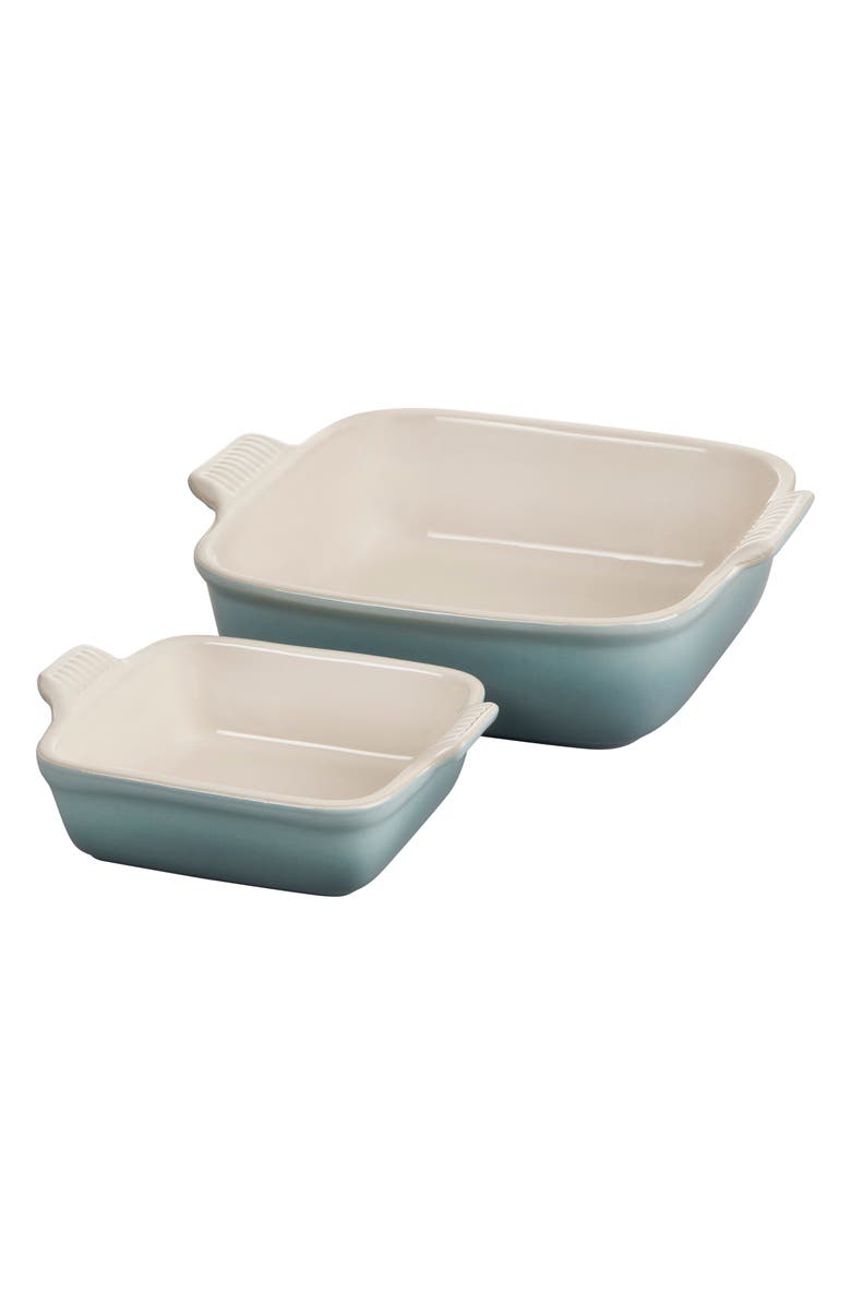 Le Creuset Set of 2 Heritage Square Baking Dishes, Main, color, 