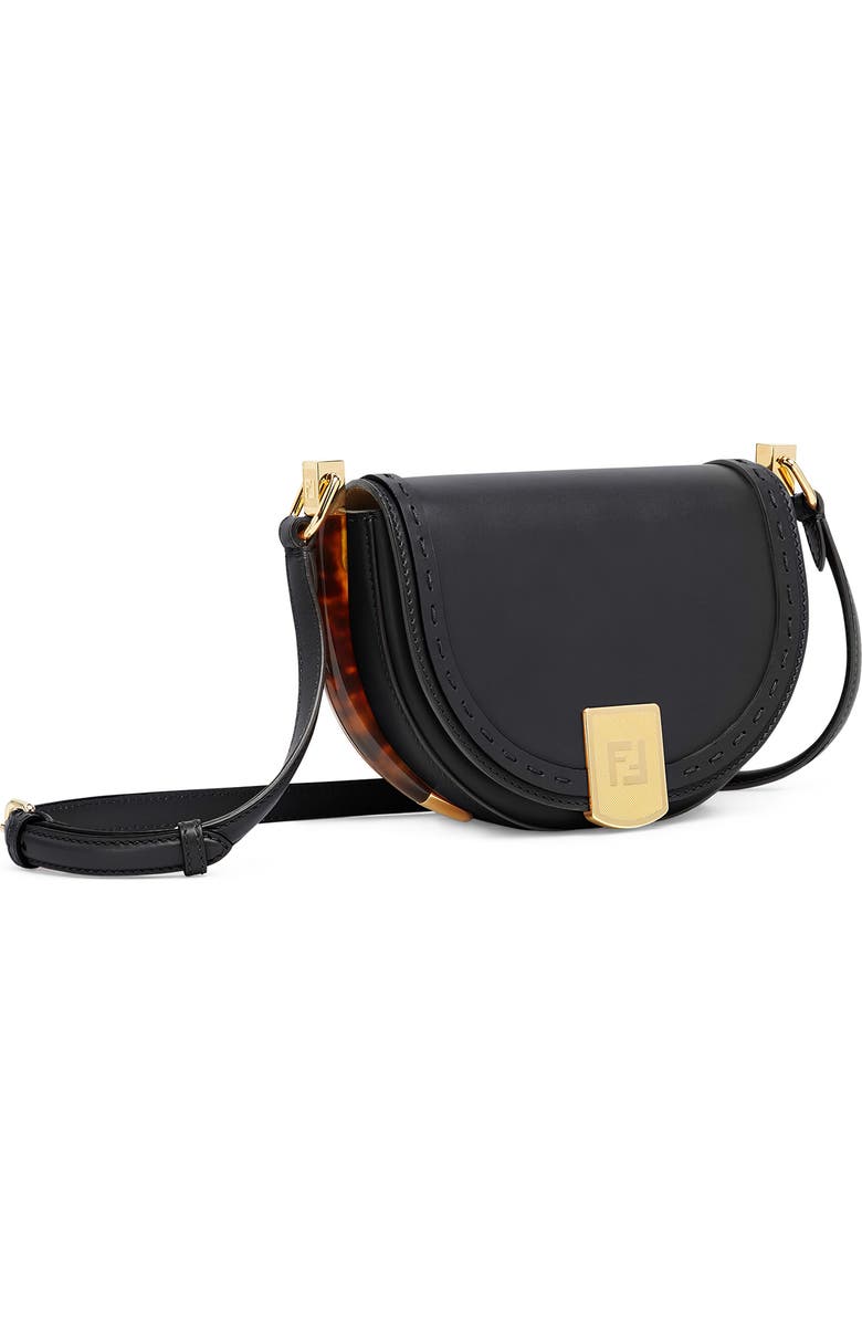 Fendi Moonlight Leather Saddle Bag, Alternate, color,