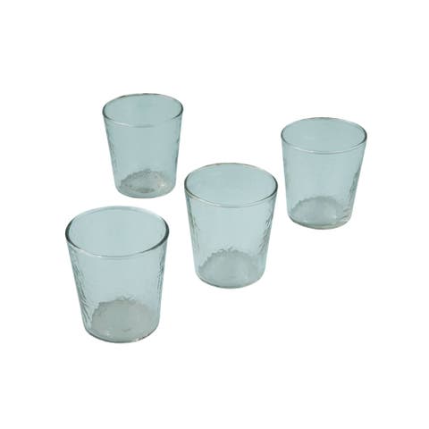Pebble Glass Tumbler Short, Set of 4