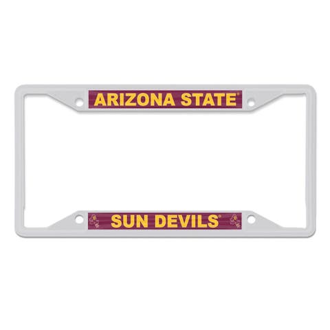 Arizona State Sun Devils Chrome Colored License Plate Frame