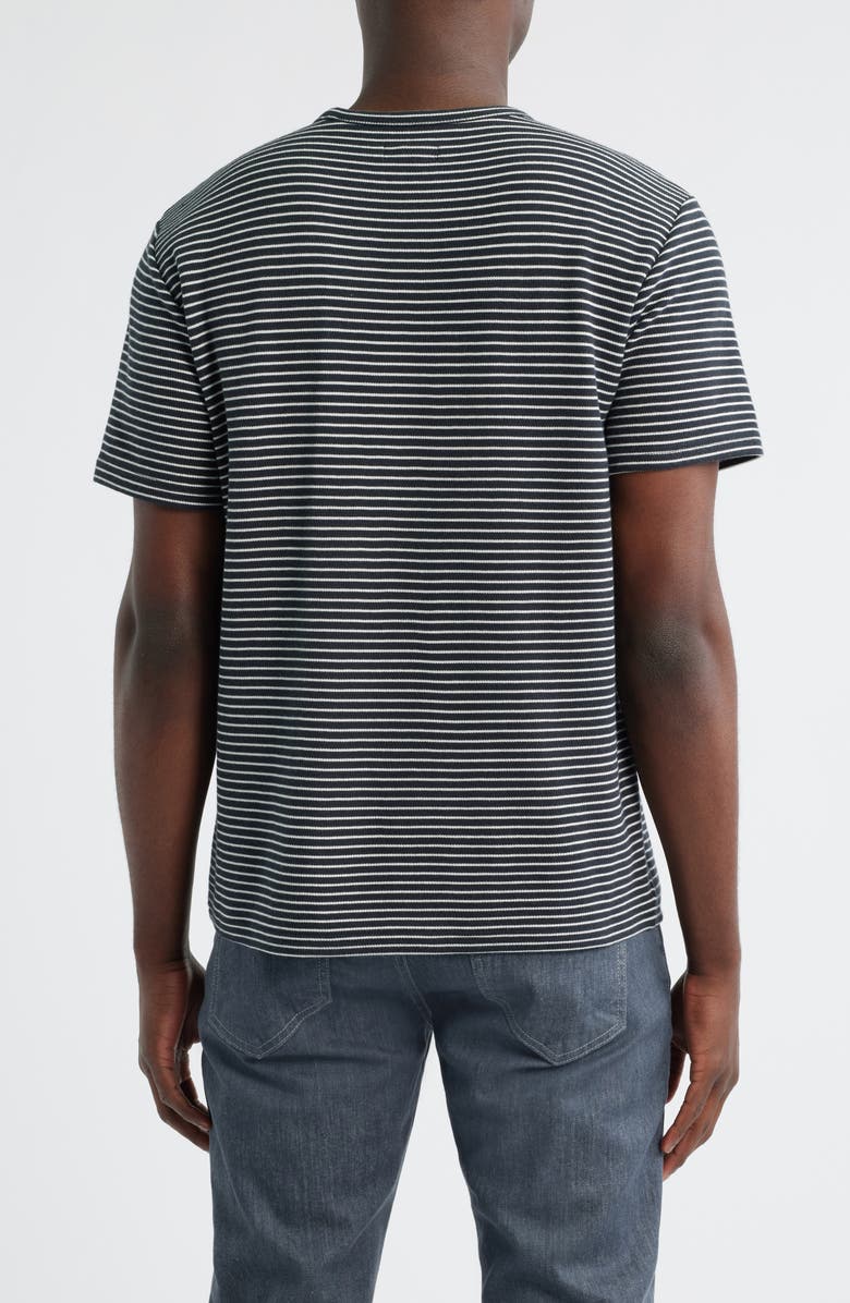 Nordstrom Feeder Stripe Cotton T-Shirt, Alternate, color, Black- White Paul Stripe