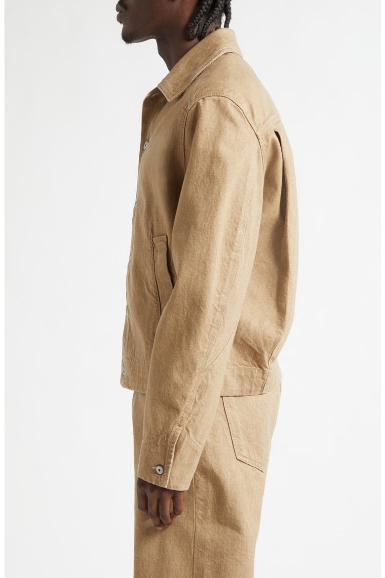 La Vest Mirada de Nîmes Denim Jacket, Alternate, color, BEIGE