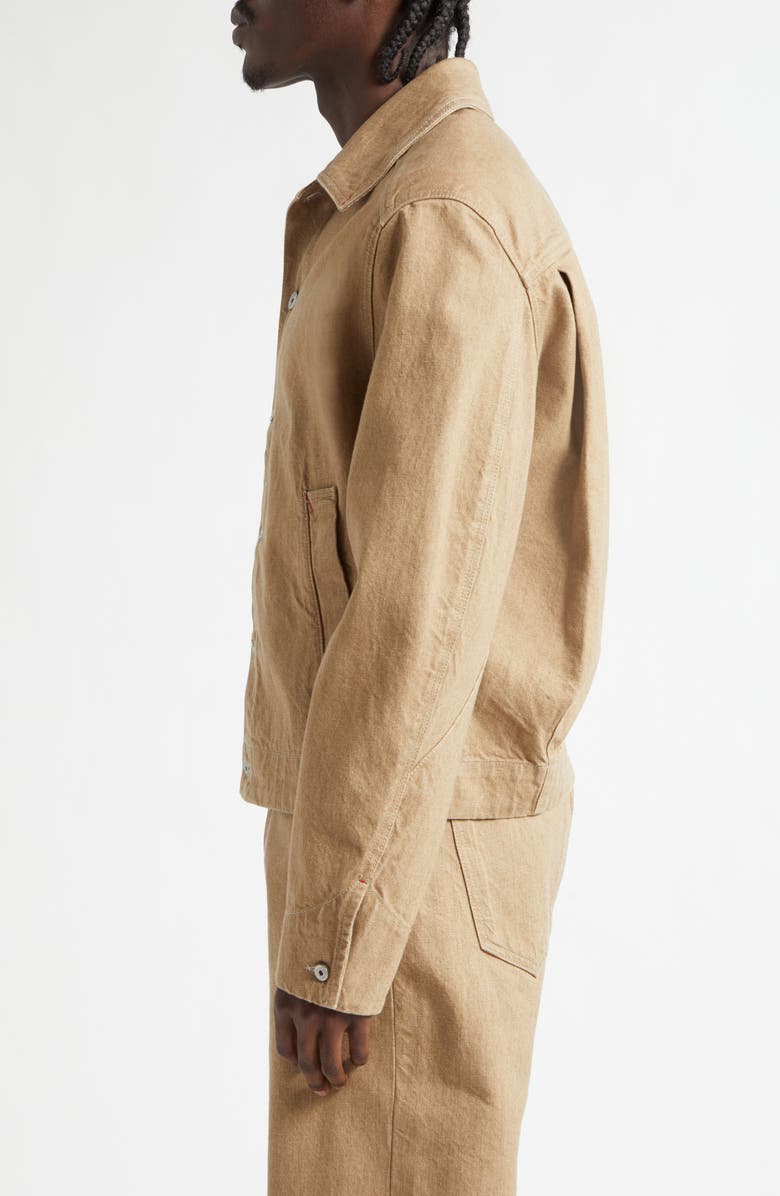 Jacquemus La Vest Mirada de Nîmes Denim Jacket, Alternate, color, Beige