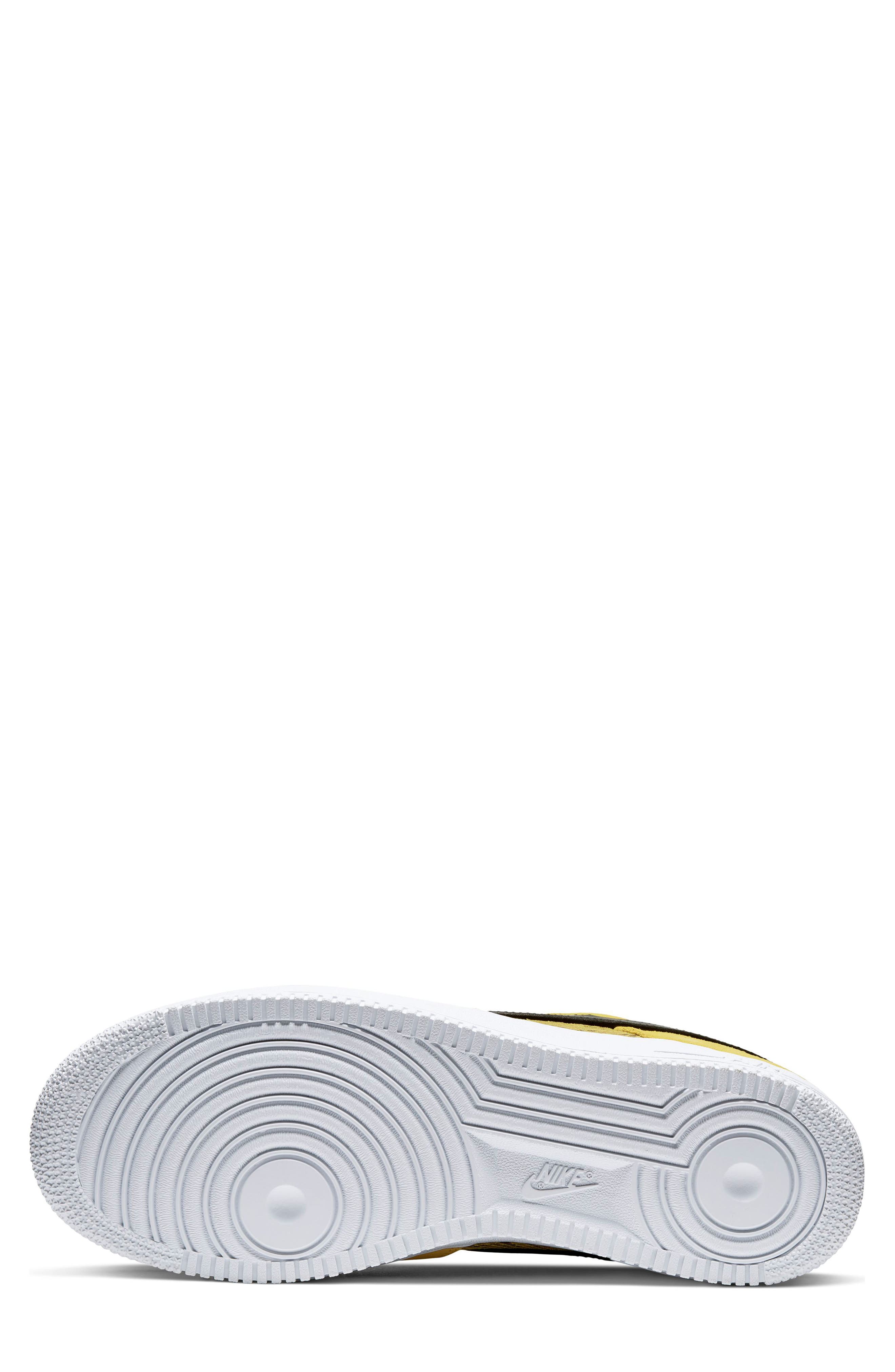 Air Force 1 '07 Premium Sneaker, Alternate, color, CHROME YELLOW/ BLACK/ GOLD