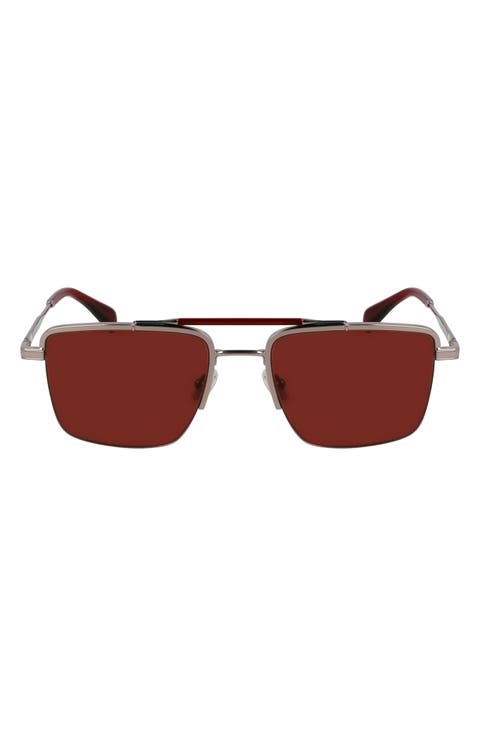 Landor 55mm Rectangular Sunglasses