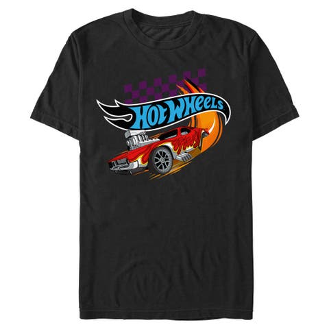 Men's Hot Wheels Rodger Dodger Red Flame  Graphic T-Shirt