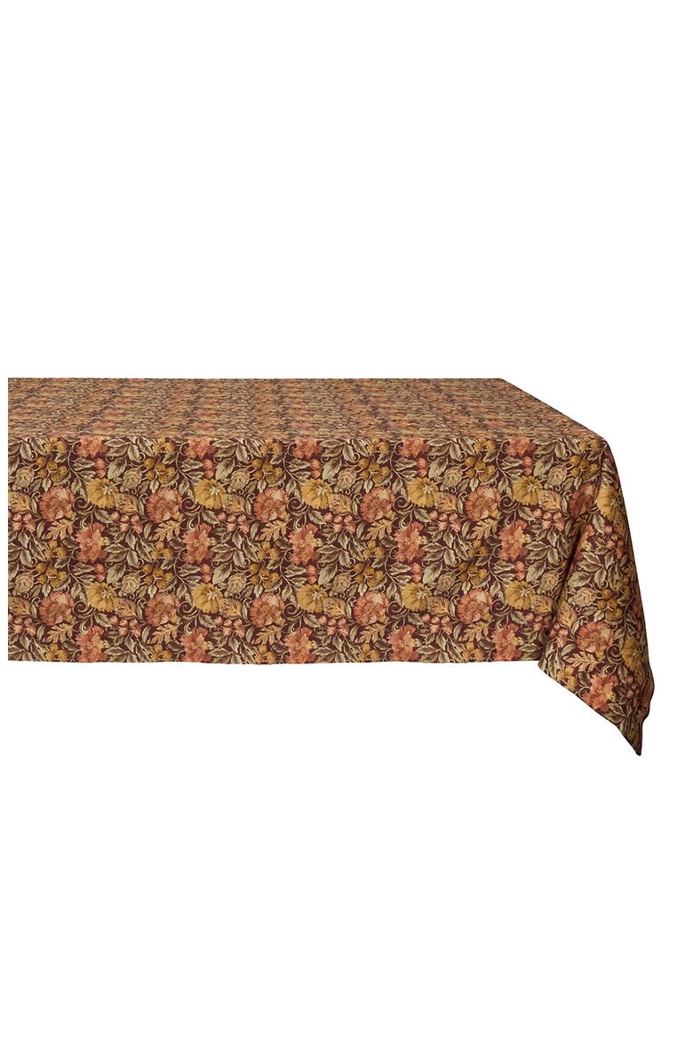 Willa Cotton Tablecloth, Main, color, AMBER