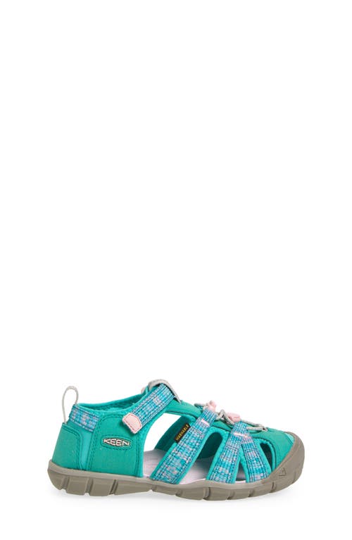 Keen Seacamp Ii Cnx Water Friendly Sandal In Bright Aqua/giggle Pink