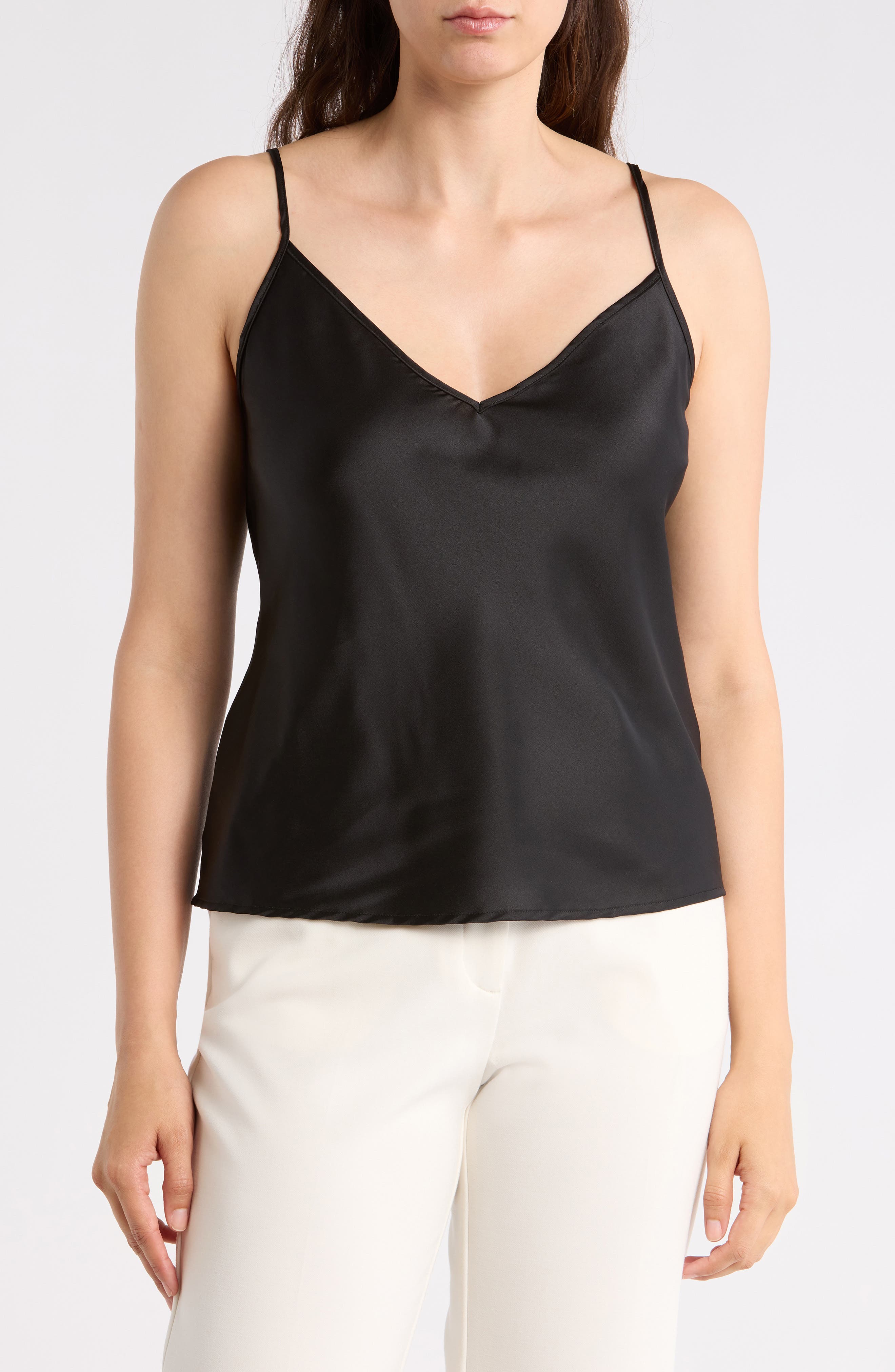 Renee C V-Neck Satin Camisole