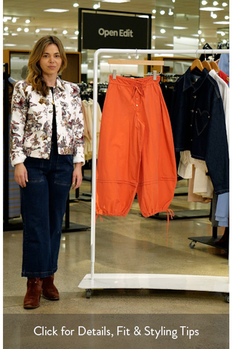 Frida Cotton Blend Crop Balloon Pants video