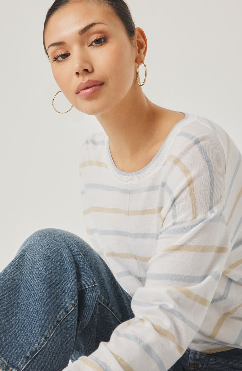 Splendid Finn Stripe Sweater, Alternate, color, 