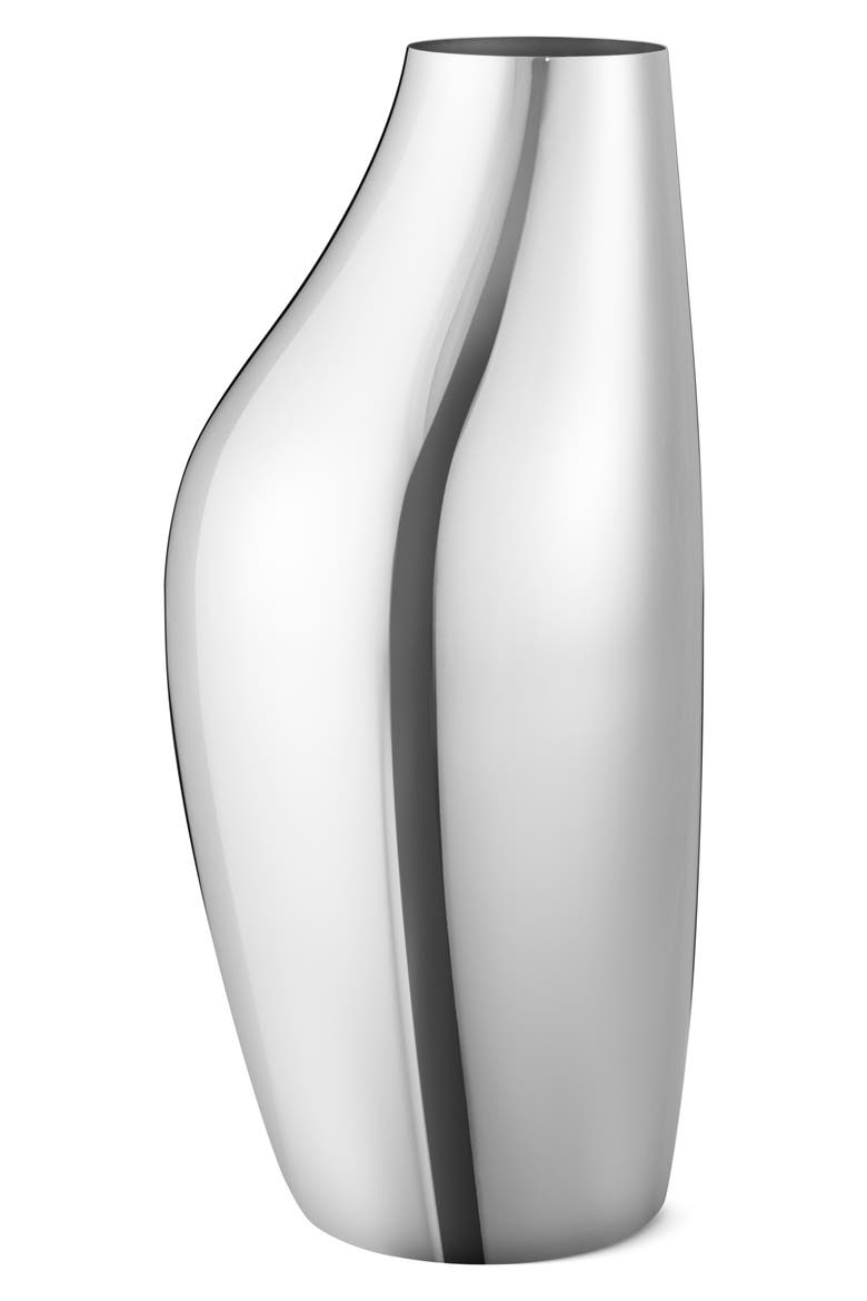 Large Sky Floor Vase, Main, color, STAINLESS STEEL