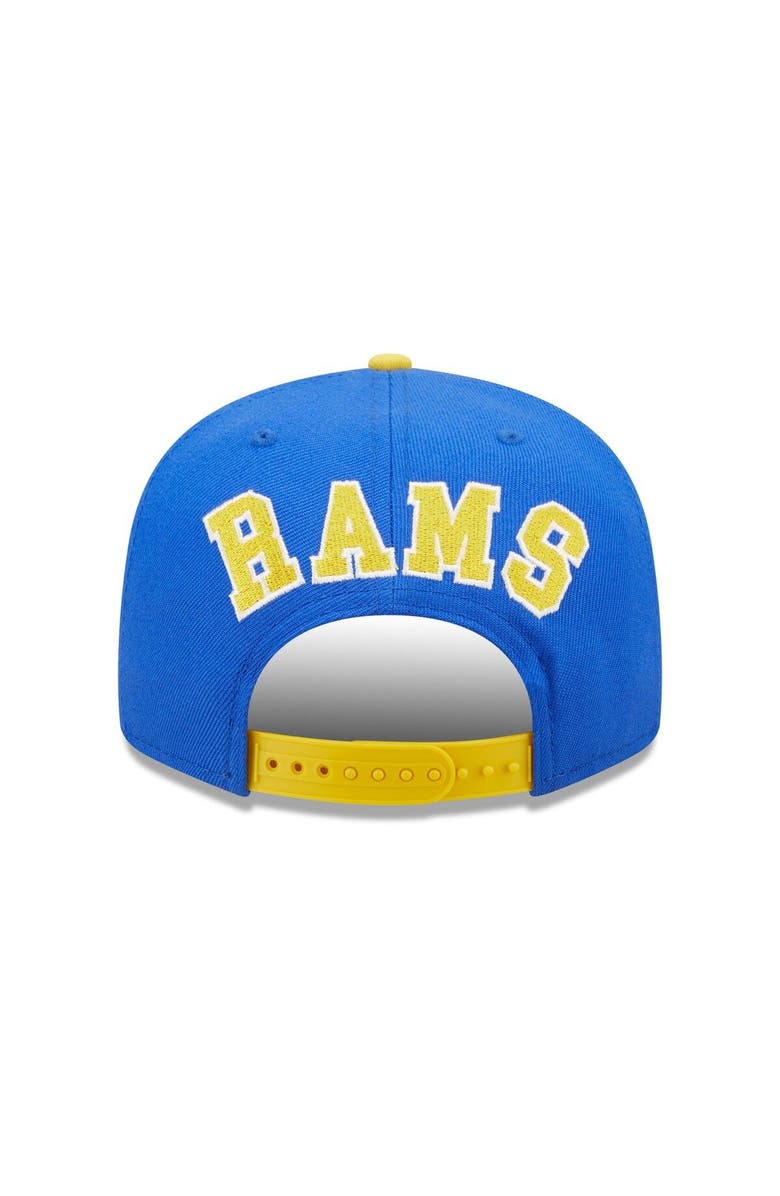 New Era Men's New Era  Royal/Gold Los Angeles Rams  Flawless 9FIFTY Snapback Hat, Alternate, color, 