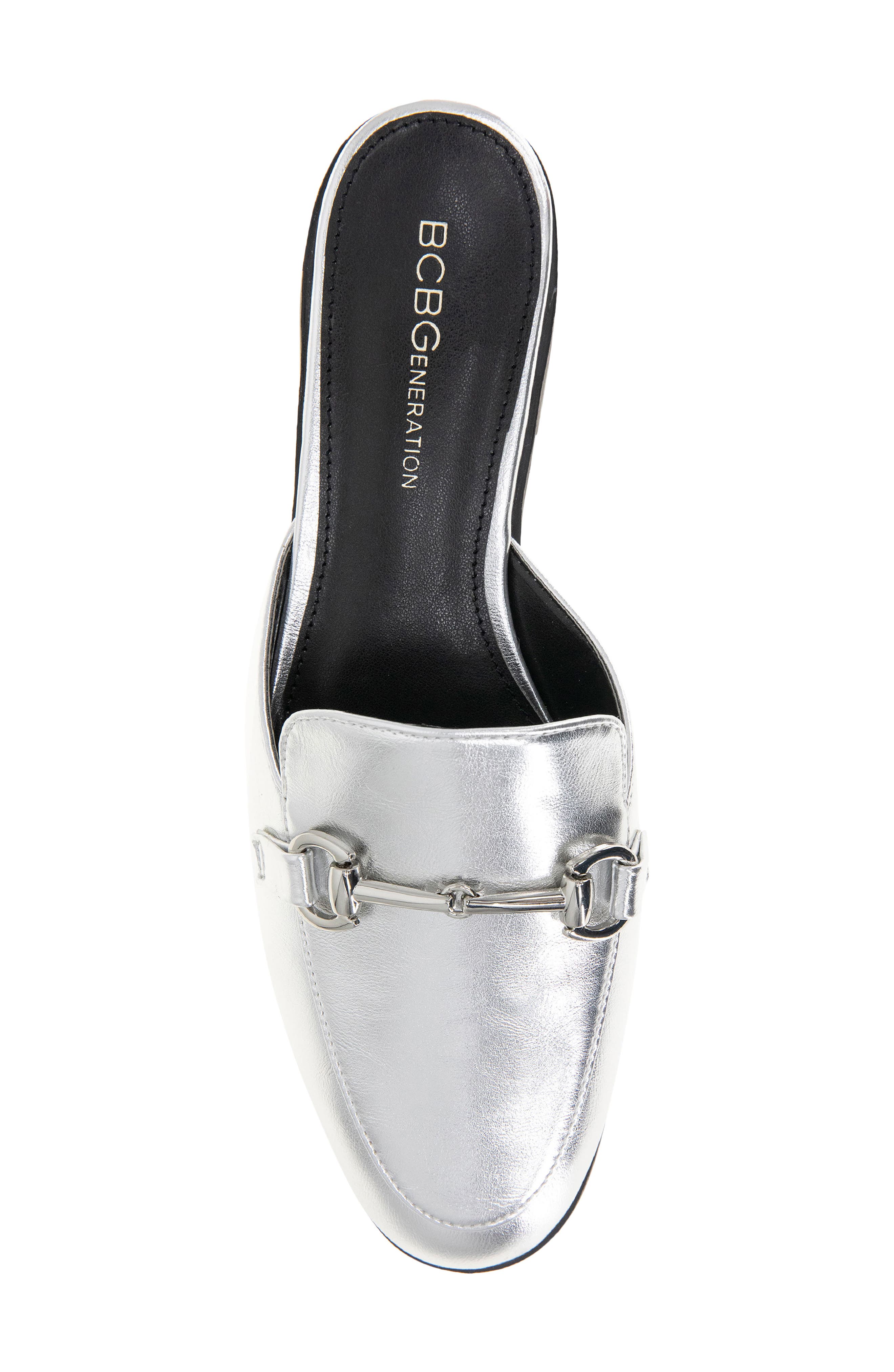 BCBGeneration Zorie Bit Mule, Alternate, color, Dark Silver