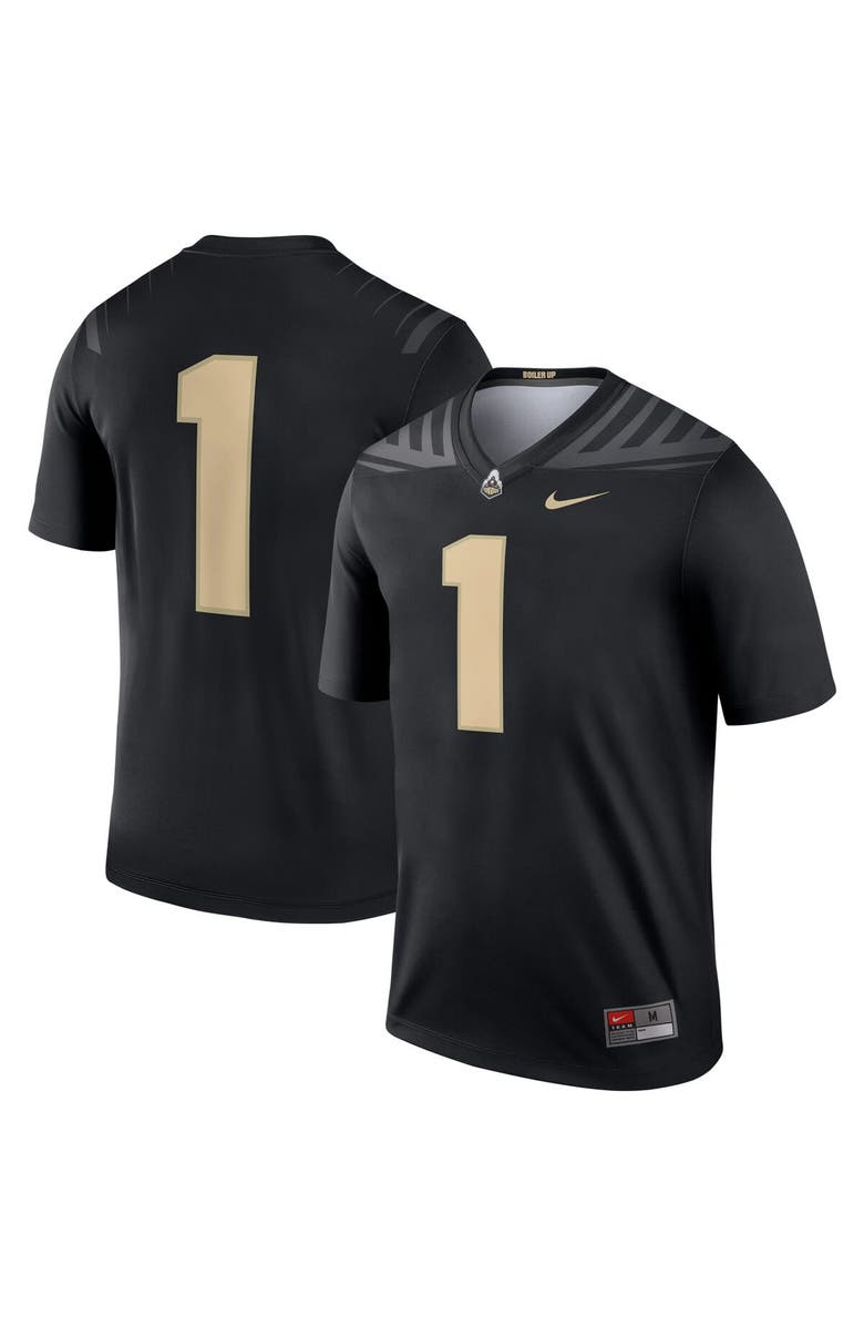 Nike Men's Nike #1 Black Purdue Boilermakers Legend Jersey, Main, color, Black