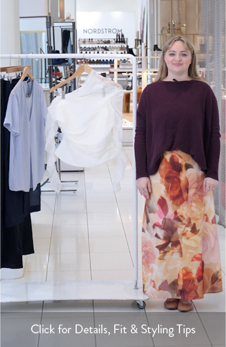 Monroe One-Shoulder Mesh Overlay Top, sales video thumbnail