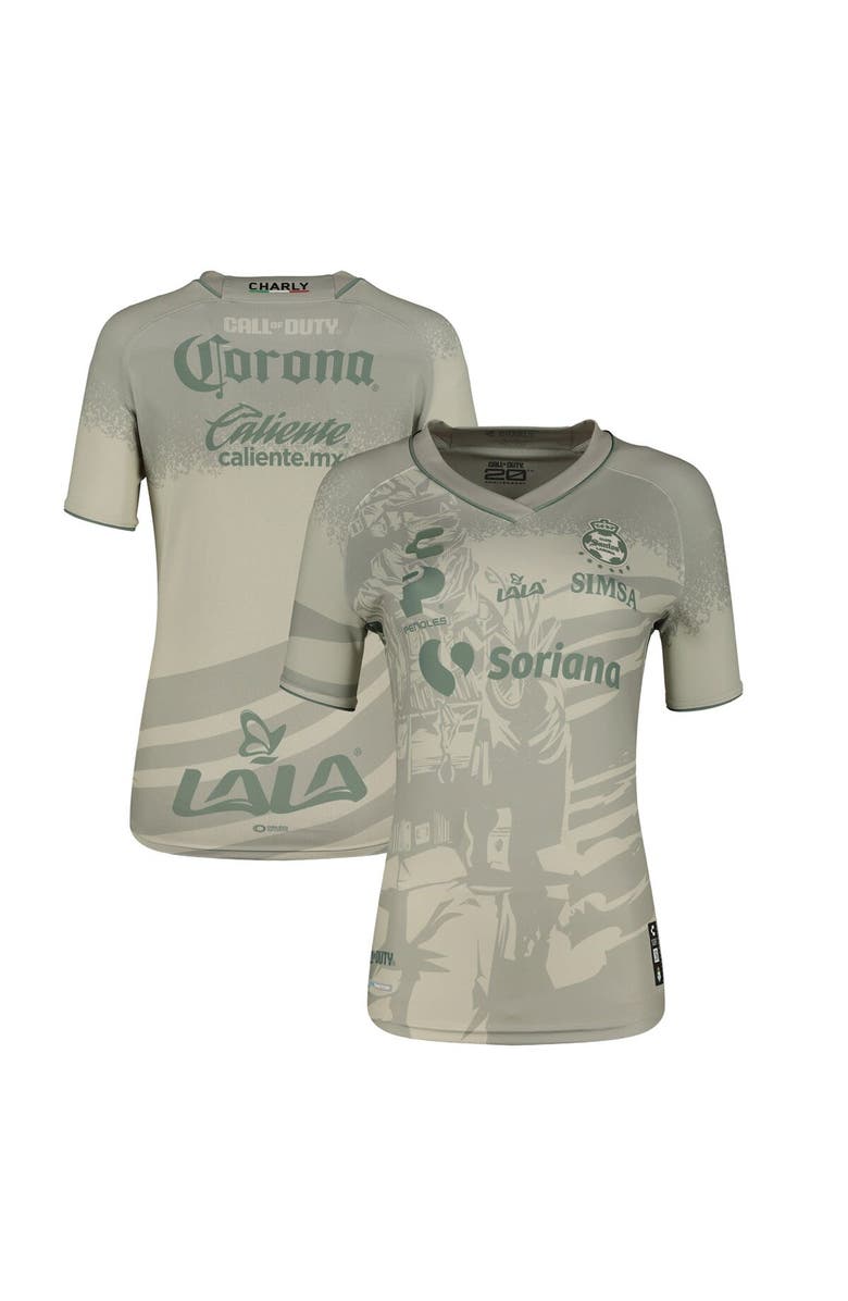 CHARLY Women's Charly Cream Santos Laguna 2023/24 Call of Duty Third Authentic Jersey, Main, color, Cream