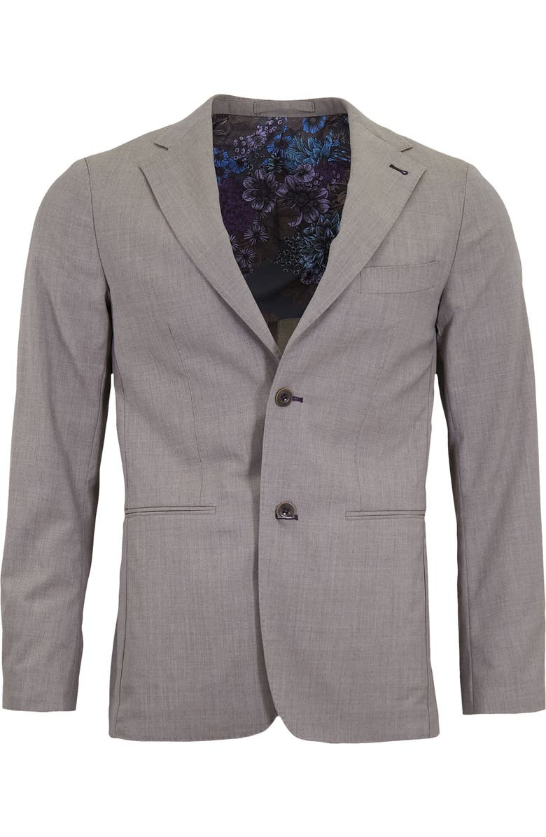 Lords of Harlech Judd Half Lined Tailored Wool Blazer, Main, color, Oak Brown